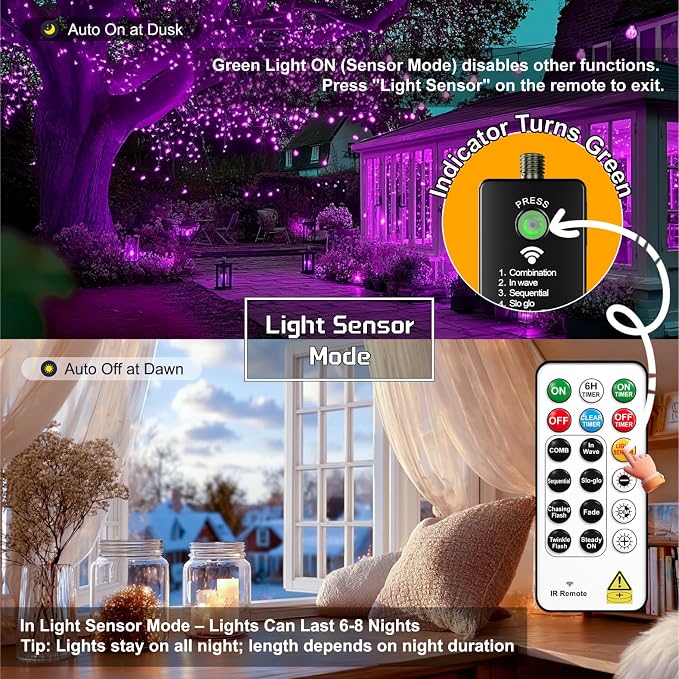 HXWEIYE Rechargeable Fairy Lights - Image 4