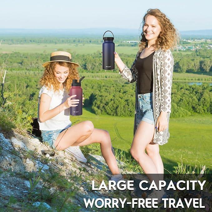 Navigate 32 oz Stainless Steel Insulated Water Bottle, Double Walled Leak Proof - Image 5