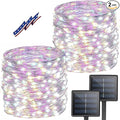 Solar String Lights Outdoor, 2 Pack Total 80FT 200 LED Solar Christmas Twinkle by BHCLIGHT