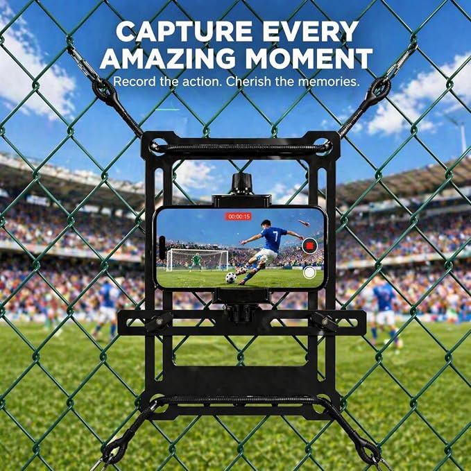 Fence Phone Mount for Baseball Games, Compatible - Image 2