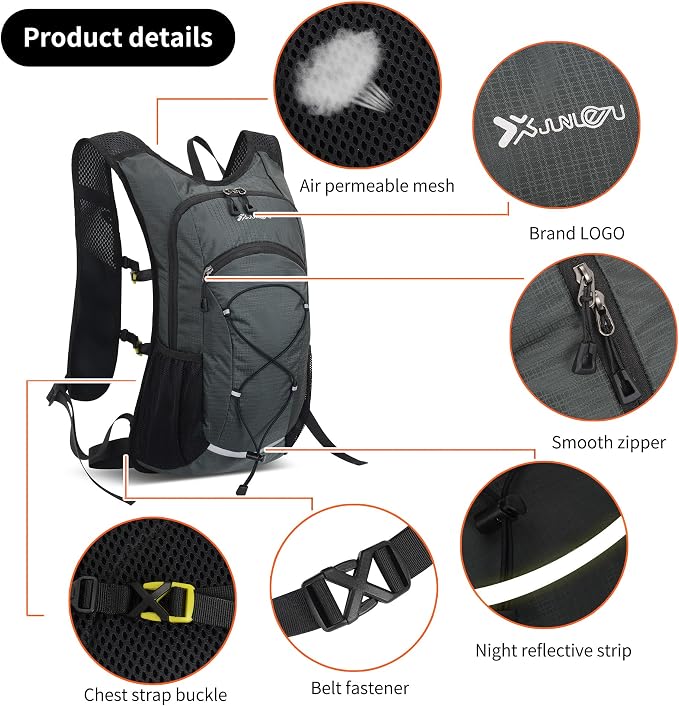 DOJUNS Hiking Backpack Lightweight Travel Backpack 20L Waterproof Hiking - Image 6