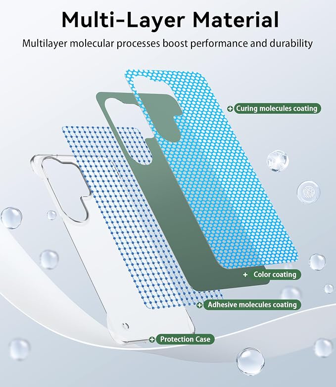 GRECAZO Slim Borderless for Samsung Galaxy S26 Phone Case 6.3" Ultra-Thin - Image 5