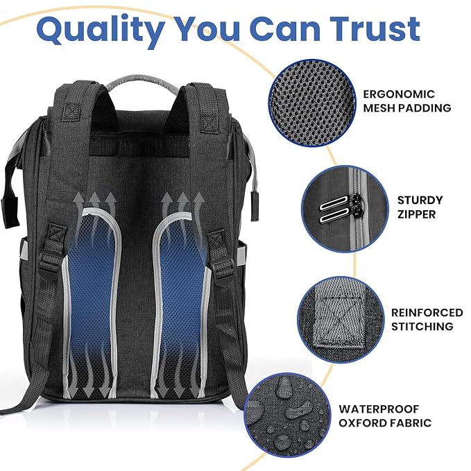 PILLANI Baby Diaper Bag Backpack - Image 6
