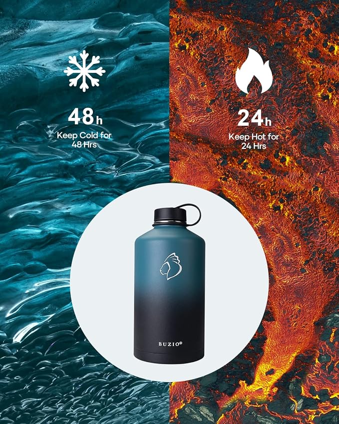BUZIO 1 Gallon Water Bottle Insulated - Image 2