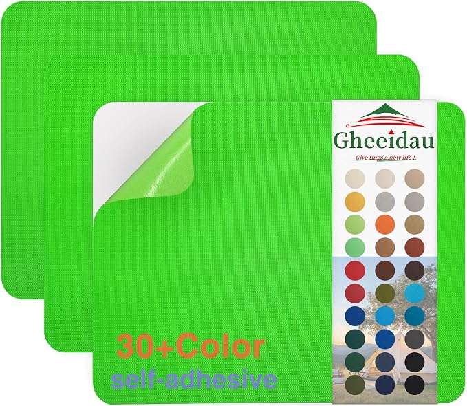 Gheeidau Canvas Repair Patch 9×11 Inch 3Pcs Waterproof Self-Adhesive Fabric by Givethingsanewlife