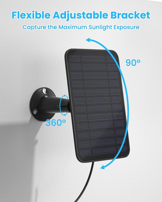 5W Solar Panel Compatible with Blink Outdoor 4/Outdoor 2K+ Camera, Solar Panel - Image 6
