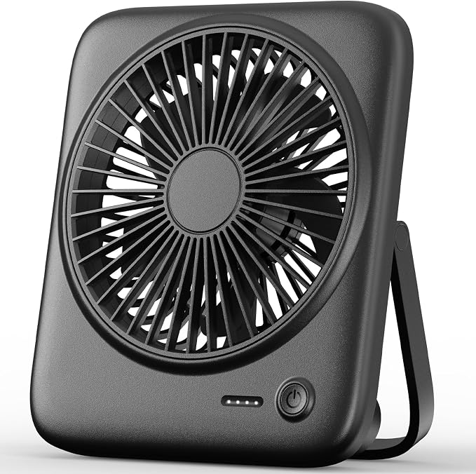 Otlonpe Personal Portable Desk Fan, 4000mAh Small Rechargeable Portable Fan by OTLONPE