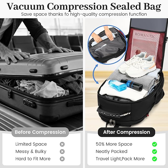 Boavan Vacuum Seal Backpack for Travel - Image 4