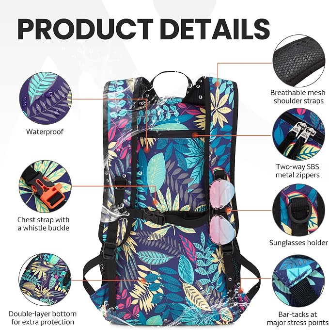 Venture Pal 40L Lightweight Packable Travel Hiking Backpack Daypack - Image 4