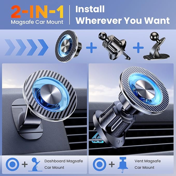 for MagSafe Car Mount Magnetic Phone Holder - Image 2