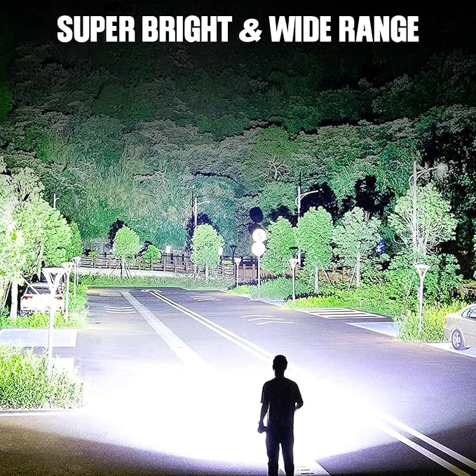 BERCOL Flashlight LED Rechargeable Flashlights High Lumens, 000 LM Super Bright - Image 2