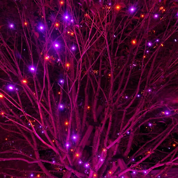 DAZZLE BRIGHT Halloween 300 LED String Lights, 100FT String Lights - Image 6