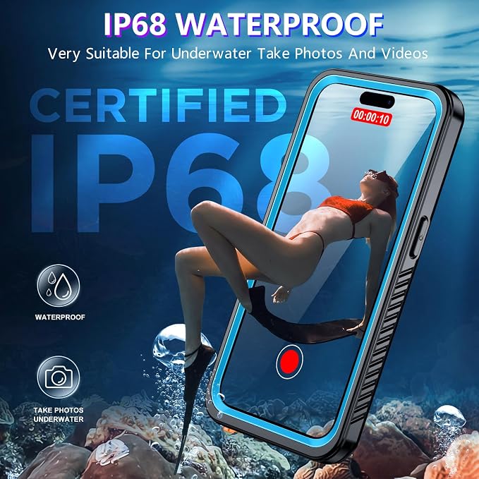 2025 New Designed for iPhone 15 Case Waterproof, Full Phone Case 6.1" - Image 2
