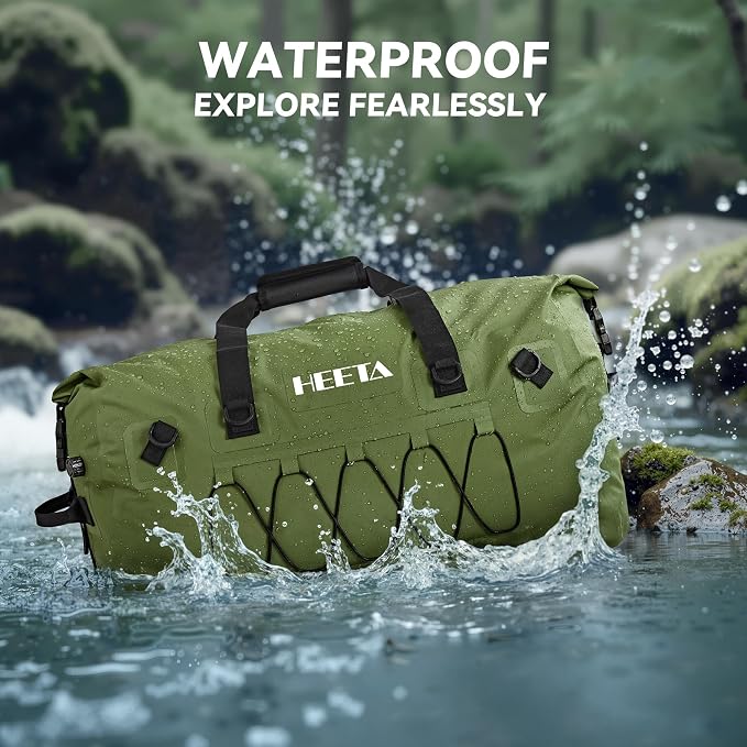 HEETA Waterproof Duffel Bag Motorcycle Dry Bag Backpack, 60L/80L Extra Large - Image 3