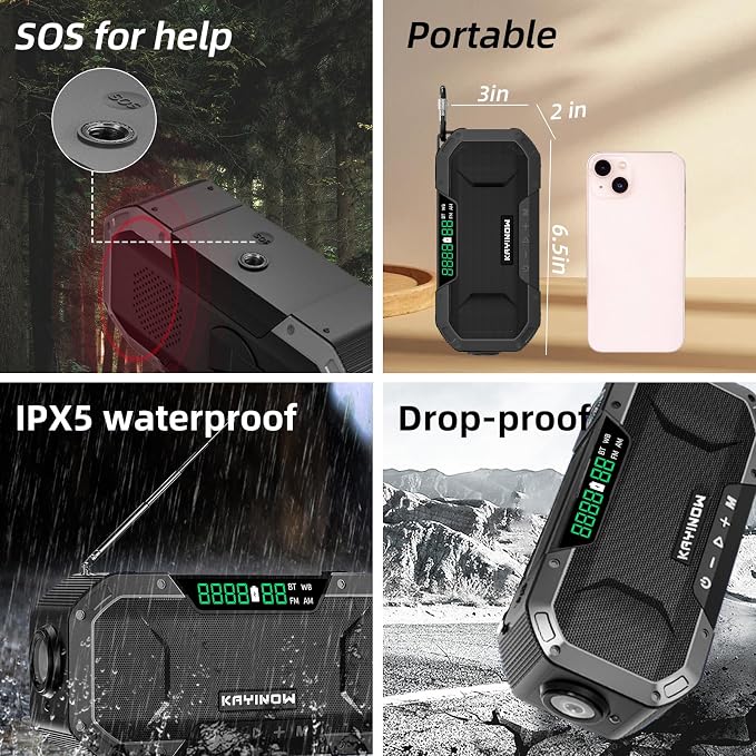 Solar Hand Crank Emergency Radio - Image 4