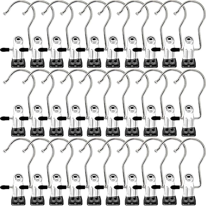 Laundry Hooks Hanging Clips Clothes Pins Closet Hanger Organizer Clamps Socks by MECHEER
