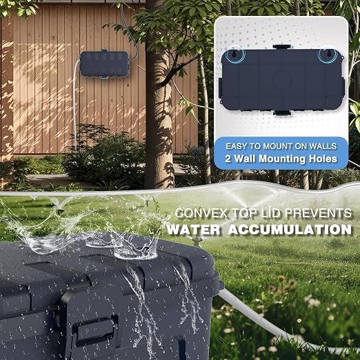Flemoon Outdoor Electrical Box Waterproof, Medium Weatherproof Electrical Box - Image 6