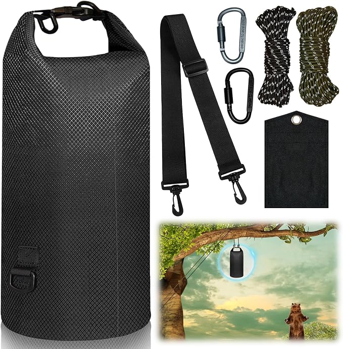 Bear Bag Hanging Kit, 10L Waterproof Bear Bags by keepxaus