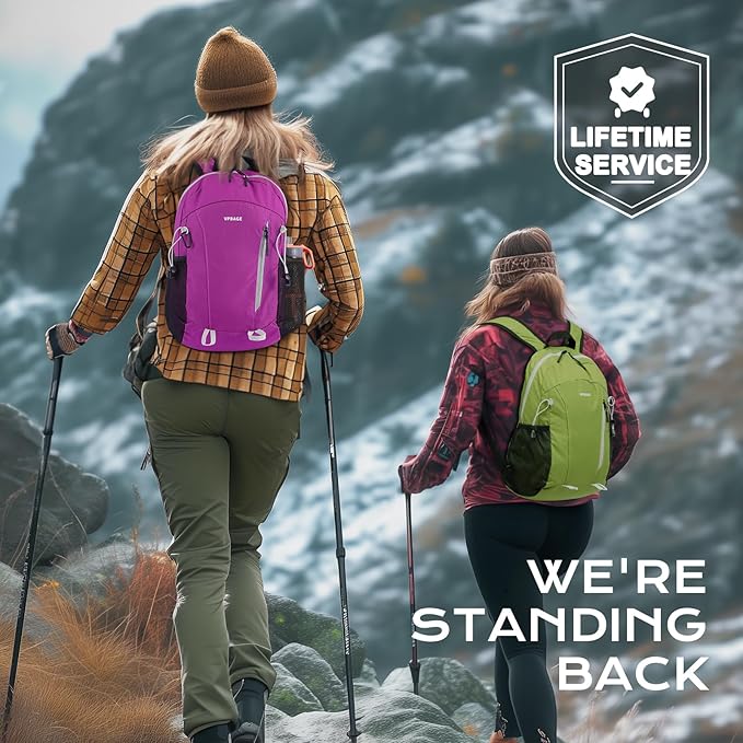 VPBAGE 15L Water-resistant Hiking Daypack, Small Backpack Travel Outdoor - Image 6