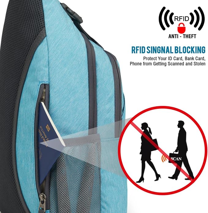 G4Free Sling Bag RFID Blocking Sling Backpack Crossbody Chest Bag Daypack - Image 2