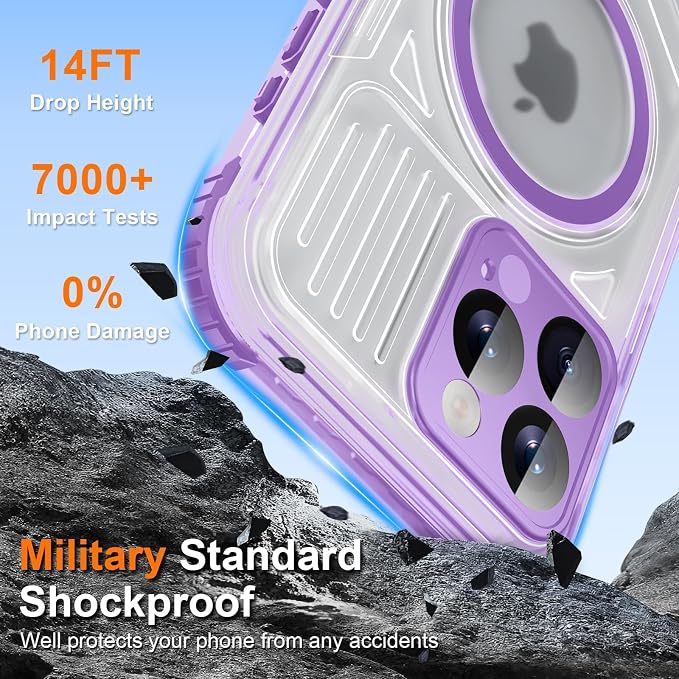 WIFORT for iPhone 15 Pro Max Waterproof Case, 360 Full Body Sealed Protection - Image 9