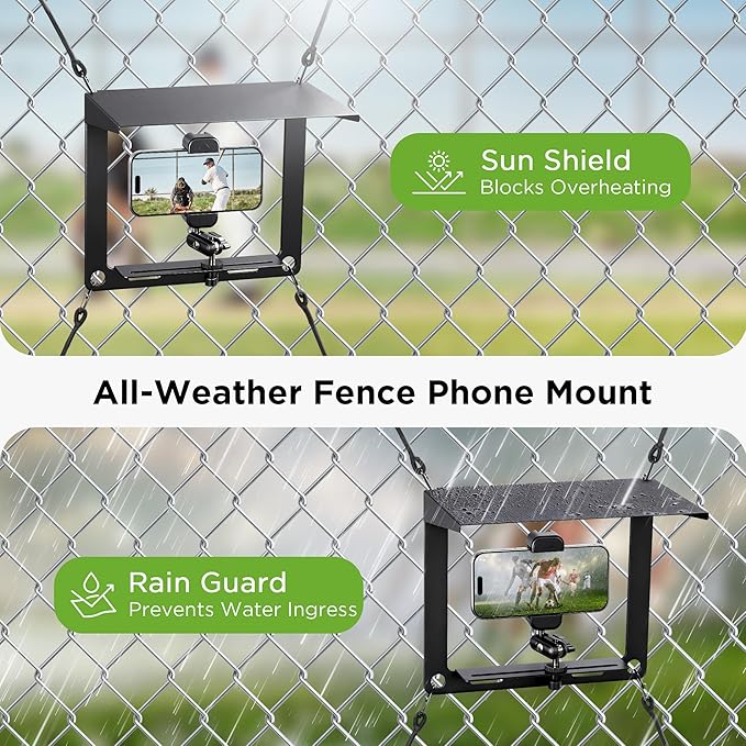 InnoGear Fence Mount for Phone, Flexible Cell Phone Fence Mount - Image 3