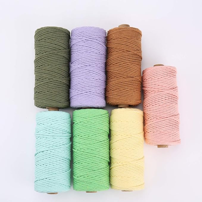 Light Purple Macrame Cotton Cord 3mm x 109 Yards - Image 6