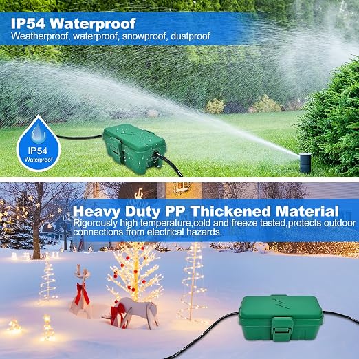 Hrensaw Small Weatherproof Electrical Connection Box, Outdoor Electrical Box - Image 4