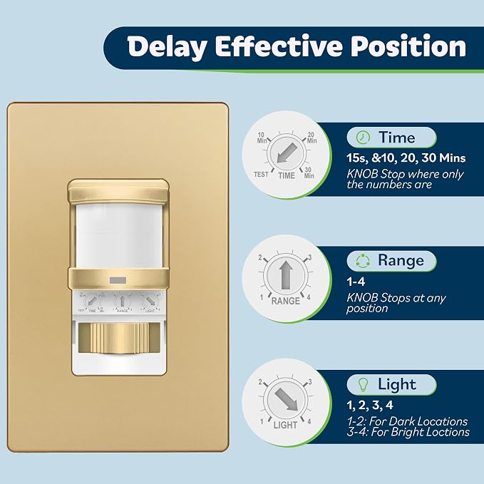 TOPGREENER in Wall PIR Motion Sensor Light Switch, Occupancy Sensor Switch - Image 2