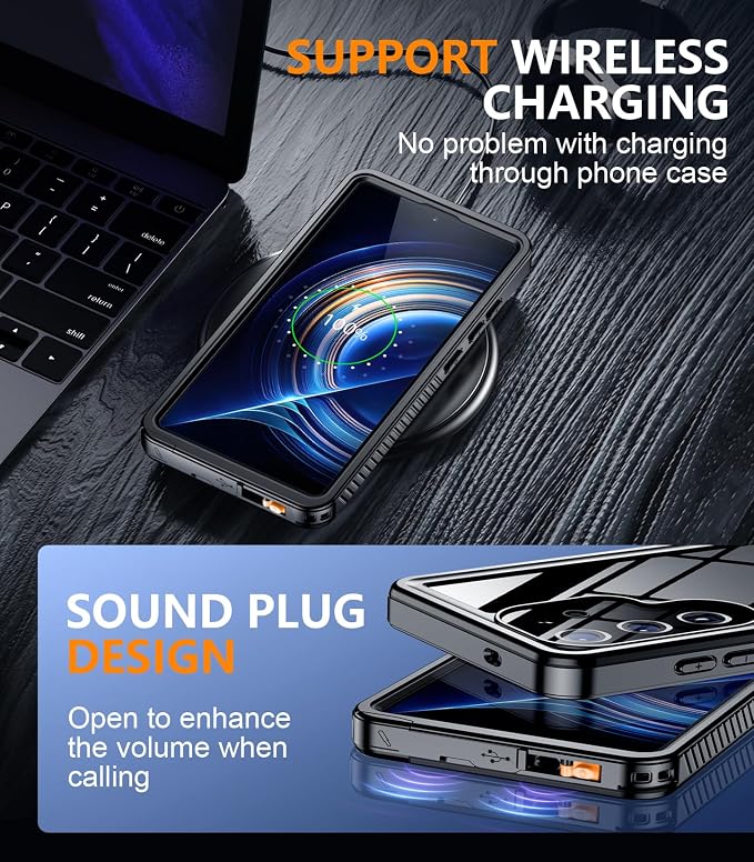 Temdan Designed for Samsung Galaxy S25 Ultra Case Waterproof, Built-in Lens & - Image 6