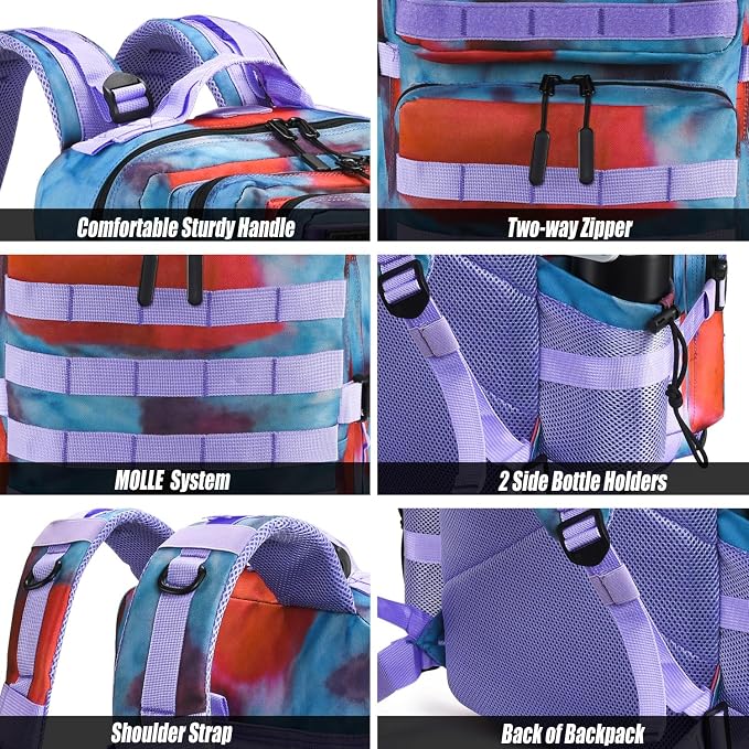 45L Tactical Backpack for Men Women, Military Assault Pack - Image 5