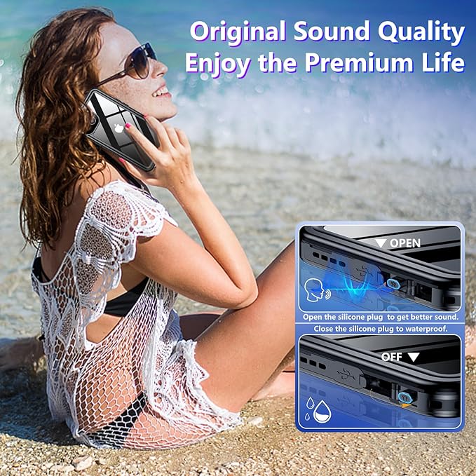 Temdan Compatible with iPhone 13 Case Waterproof, Built-in Screen & Camera - Image 6