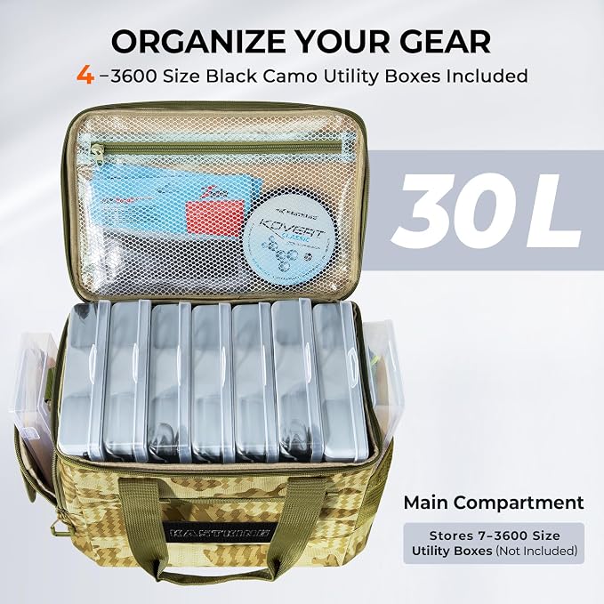 KastKing BaitSpace Fishing Tackle Bag - Image 3
