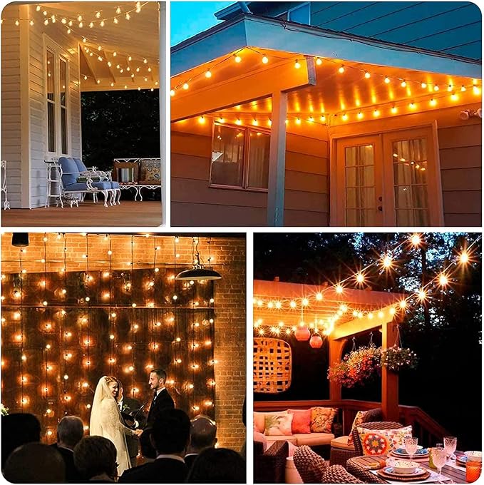GOOTHY 50Ft LED Outdoor Patio String Lights - Image 6