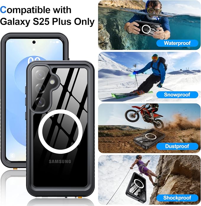 ANTSHARE IP68 Waterproof Case for Samsung Galaxy S25 Plus - Image 8