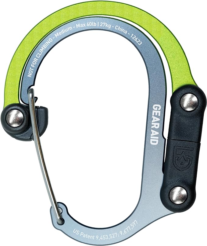GEAR AID HEROCLIP 360° Swivel Carabiner Gear Clip and Hook by GEARAID
