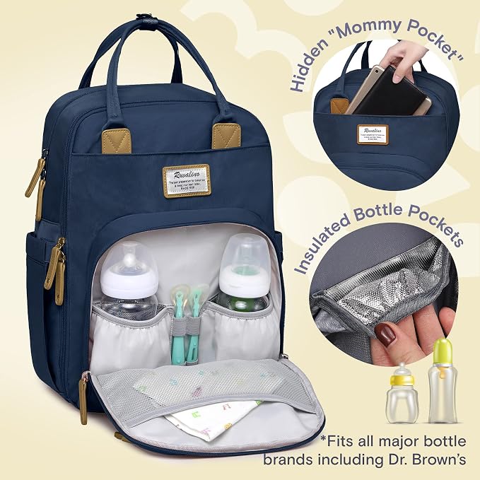 RUVALINO Diaper Bag Backpack-Multifunction Baby Travel Bag - Image 2