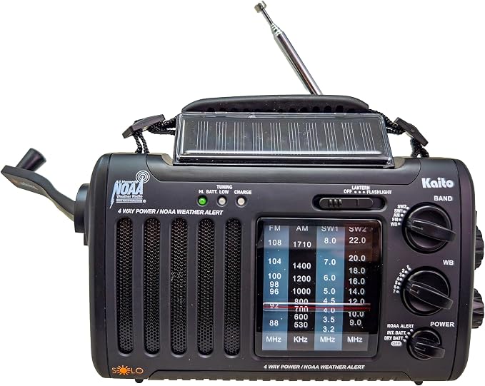 Kaito Voyager Solo Emergency AM FM SW NOAA Weather Alert Radio by Kaito