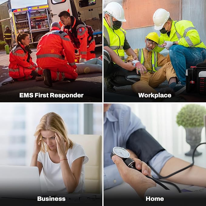 RHINO RESCUE First Responder First Aid Kit Fully-Stocked EMT Bag, Professional - Image 4