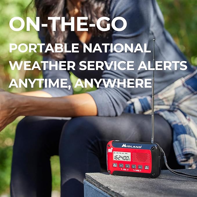 Midland® - ER10VP Weather Radio - AM/FM Radio - Compact and Easy to Carry - SOS - Image 2