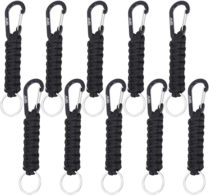 EOTW Paracord Keychain for Men Women Paracord Carabiner Backpack Keychain by EOTW