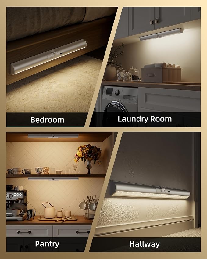 EZVALO 17-Inch LED Motion Sensor Closet Lights, 3600mAh Rechargeable Battery - Image 6