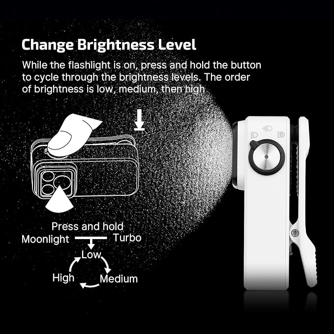 OLIGHT Oclip Pro EDC Flashlight Clip-on Light, Rechargeable 500 Lumens - Image 4