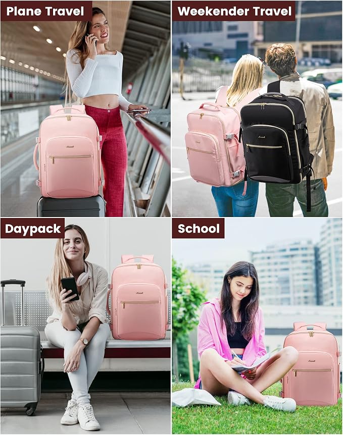 LOVEVOOK Travel Backpack for Women & Men 40L, Airline Approved Carry On - Image 7