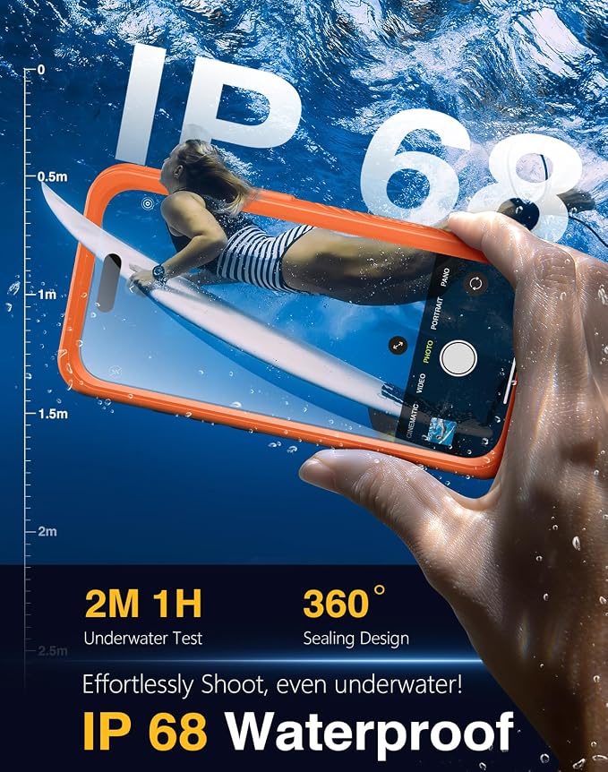 Lanhiem Magnetic for iPhone 17 Pro Max Case Waterproof, Built in Screen - Image 2