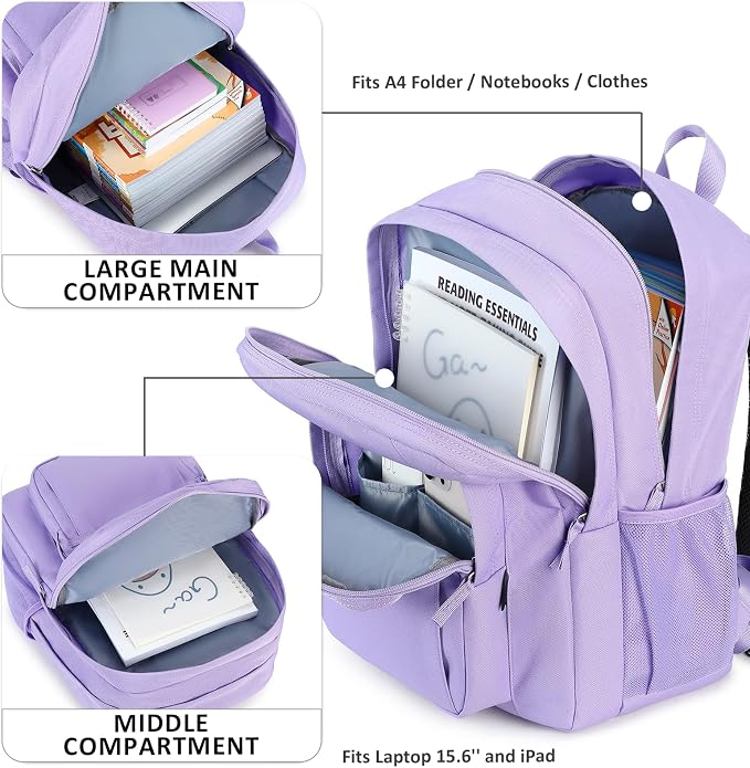 abshoo Classical Basic Travel Backpack - Image 2