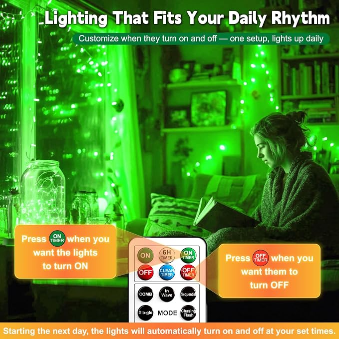 ZSJWL 6 Pack Rechargeable Fairy Lights - Image 3