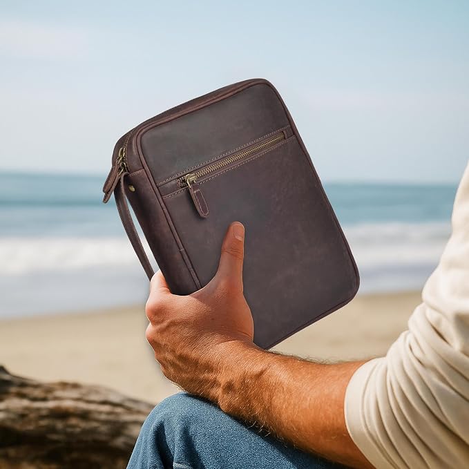 LEATHER VILLAGE Genuine Leather Bible Cover - Image 8