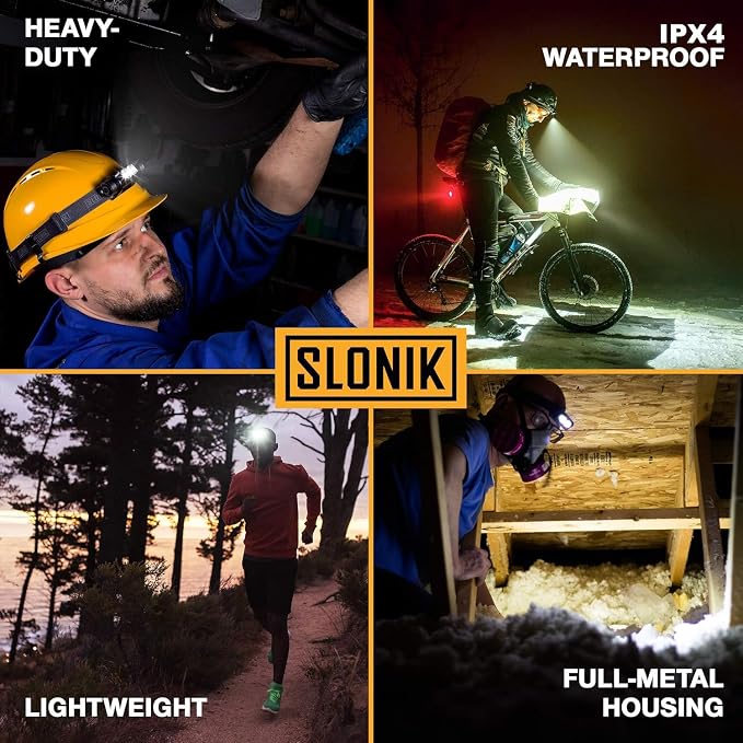 SLONIK Rechargeable Headlamp for Adults - Image 3