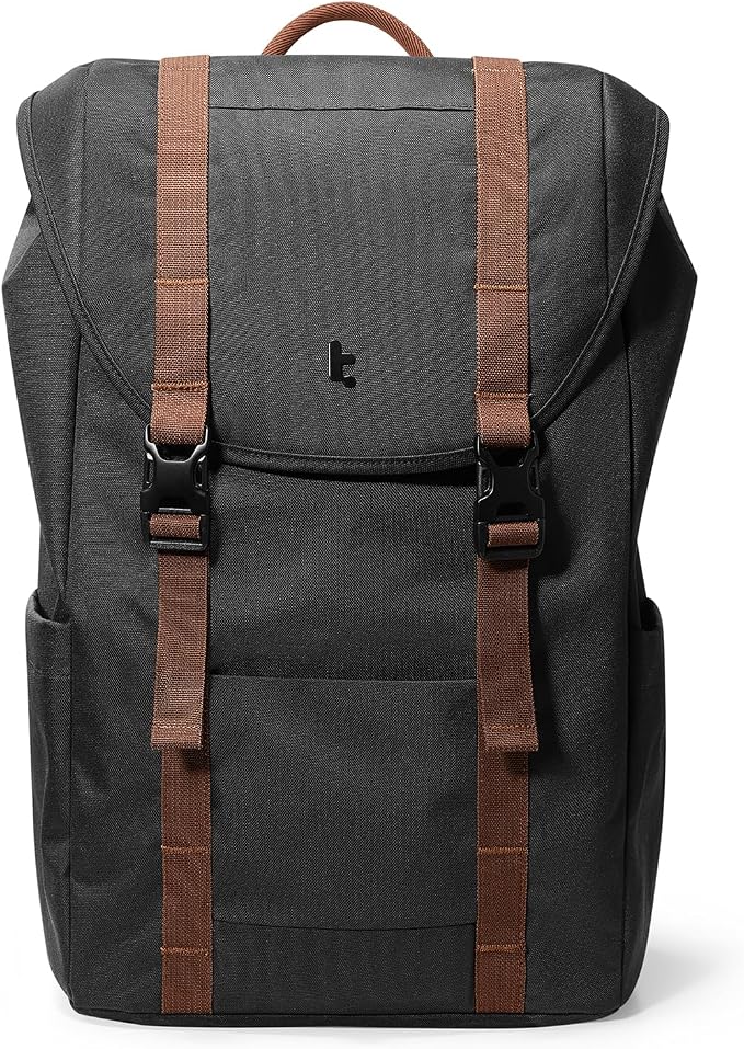 tomtoc Flap Laptop Backpack, Lightweight, Water-Resistant Casual Daypack by tomtoc